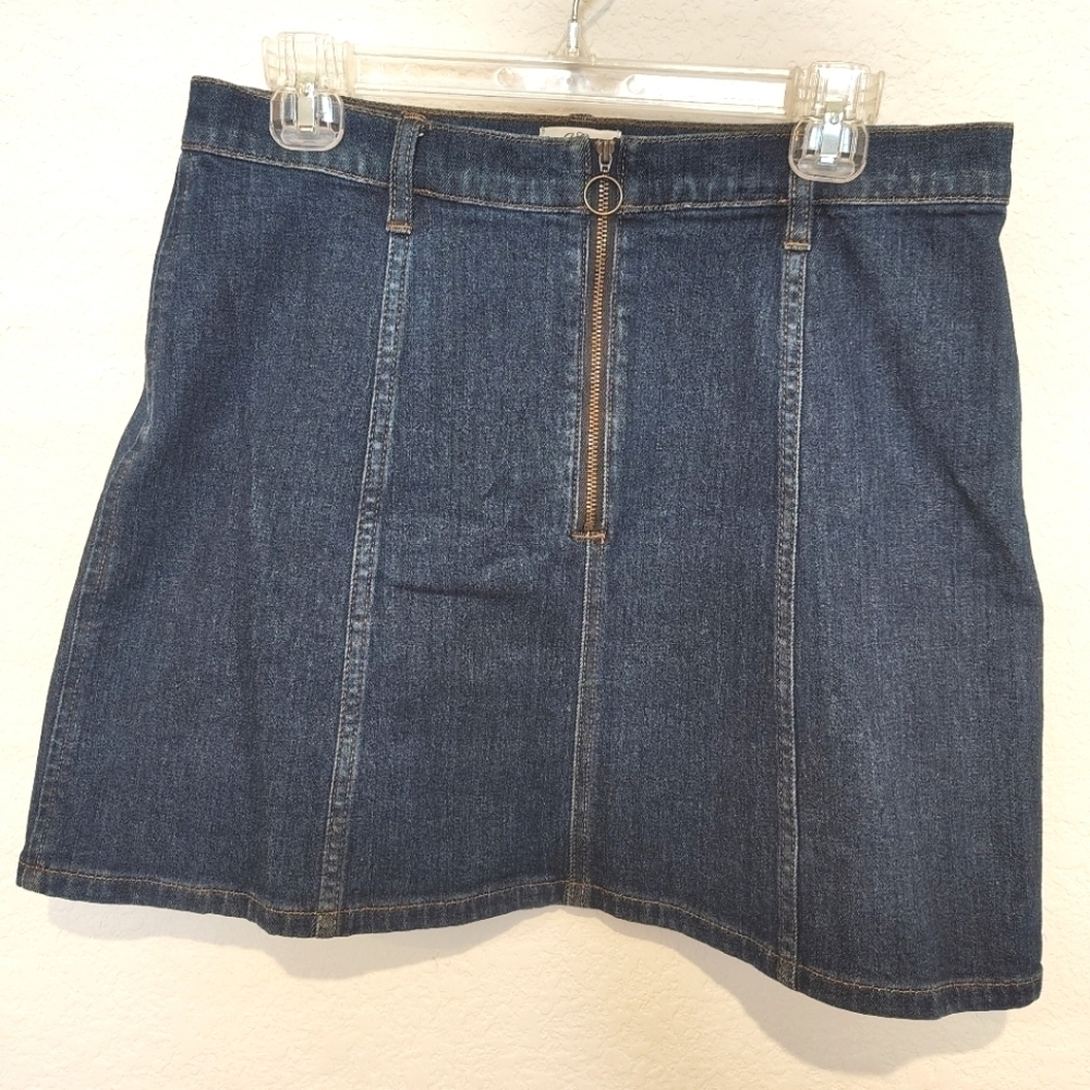 J Crew Denim Mini Skirt
